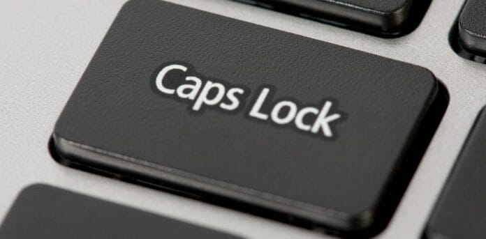 Caps Lock knop in Chromebook